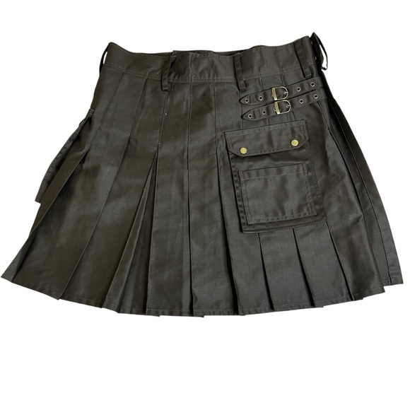 Brand New UK Pleated Utility Kilt Skirt Sz 38 - Picture 1 of 5